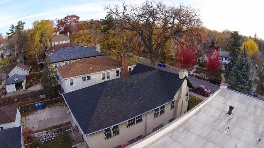 Roof inspection work by Copperline Roofing Co..