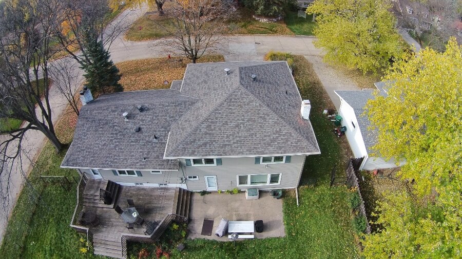 Roof repair work by Copperline Roofing Co..